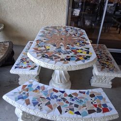 Concrete Table Set 