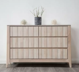 Furniture of America Gervais 6-Drawer Dresser – White Wash – Retail $600+