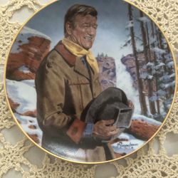 John Wayne Vintage Plate Set