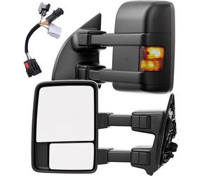 Smoked Power Heated Tow Mirrors For Ford