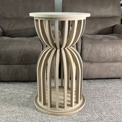 Event Wedding Slat Table  H= 30,5 in Table top 18, 5 in Unpainted MDF 3/4 in  Brand new