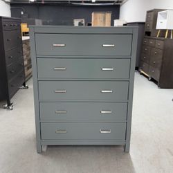Gray 5 Drawer Dresser 