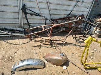 Frame with gas tank