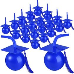 24 Set Graduation Cap Party Cups for Party 