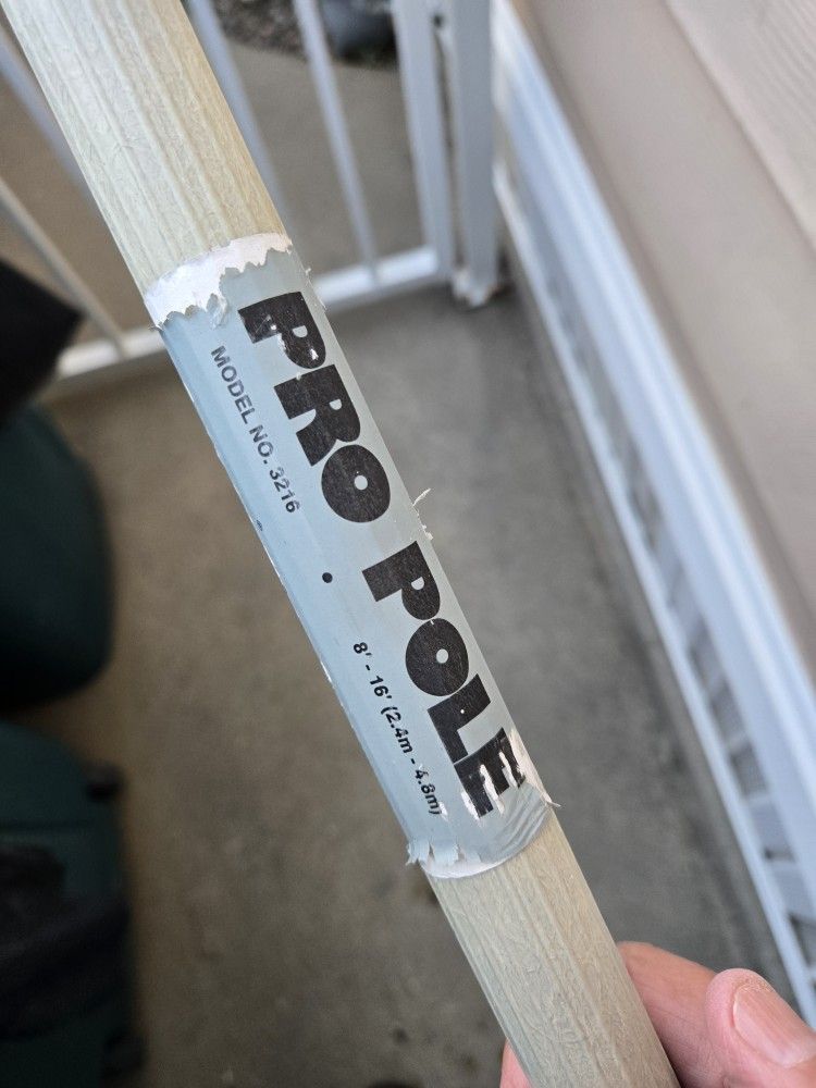 Pro Pole Model#3216 Length: Extends from 8 to 15.3 feet (or 8 to 16 Feet Long). $6.00