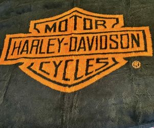 Harley Davidson Vintage Throw Blanket