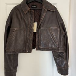 LEATHER JACKET (GRLFRND)