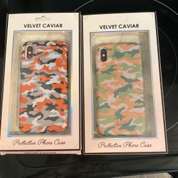 Brand New iPhone X  Velvet Caviar Cases