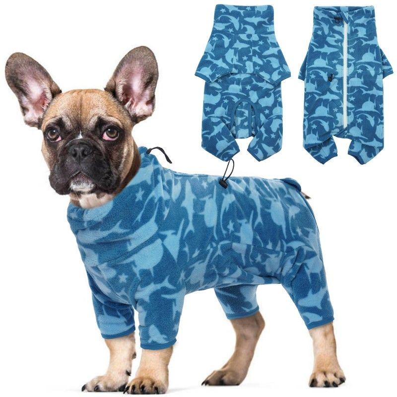 ROZKITCH DOG WINTER COAT SOFT FLEECE PULLOVER PAJAMAS,