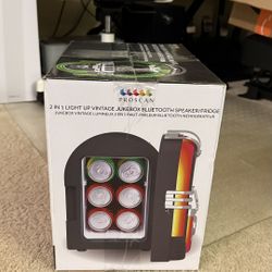 ProScan Mini Fridge With Bluetooth Speakers