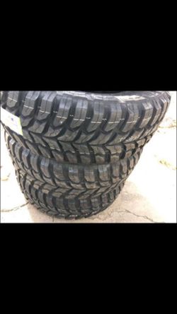 16” 225/75R16 M/T 4 new
