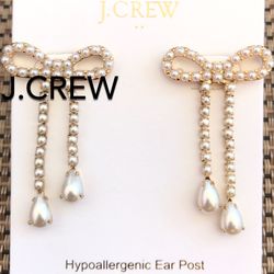 (NEW) WOMEN’S J.CREW FACTORY PEARL BOW - SIZE: 1 1/2”
