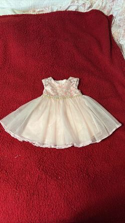 Baby Girl Pink Floral Tulle Dress size 3-6 mos