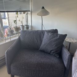 Dark Gray Oversized Chair — 41” Wide — Pickup by 5/24