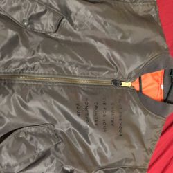 Reversible Bomber Jacket! Size Large
