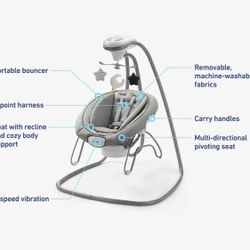 Graco Duet Connect Deluxe Baby swing And Bouncer