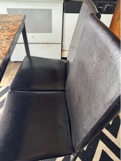 Marble Dining table with 4 padded chairs