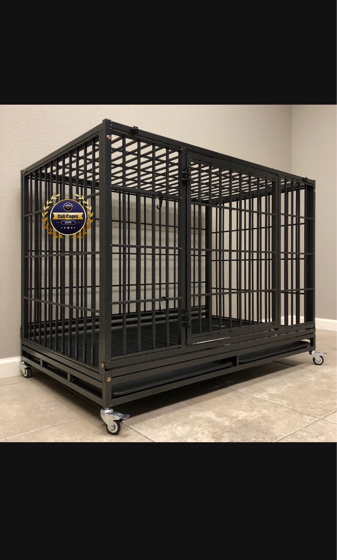 Dog pet cage kennel size 48” xl with grid and tray new in box 📦