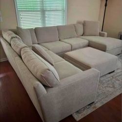 Sectional Couch Center Ottoman Storage 