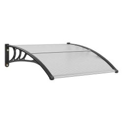 VEVOR Window Door Awning Canopy 40" x 40", UPF 50+ Polycarbonate Entry Door Outdoor Window Awning Exterior, Front Door Overhang Awning for Sun Shutter
