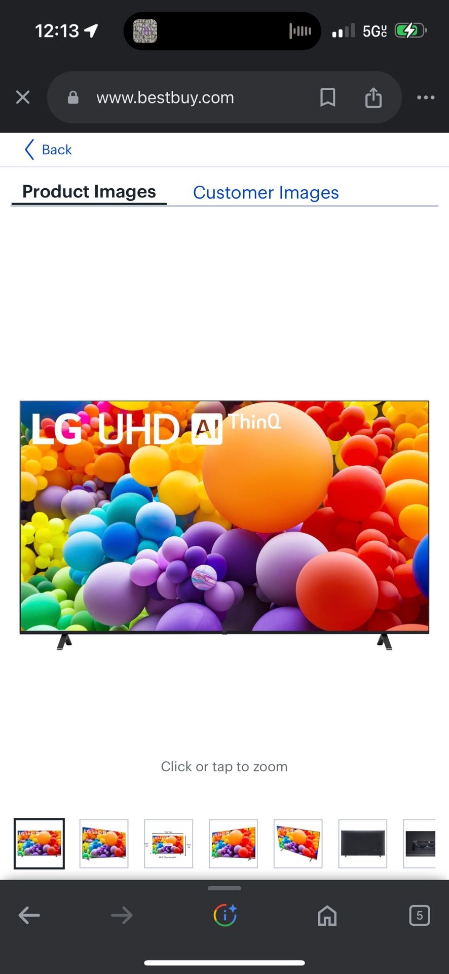 LG 86" Smart TV UT75 series