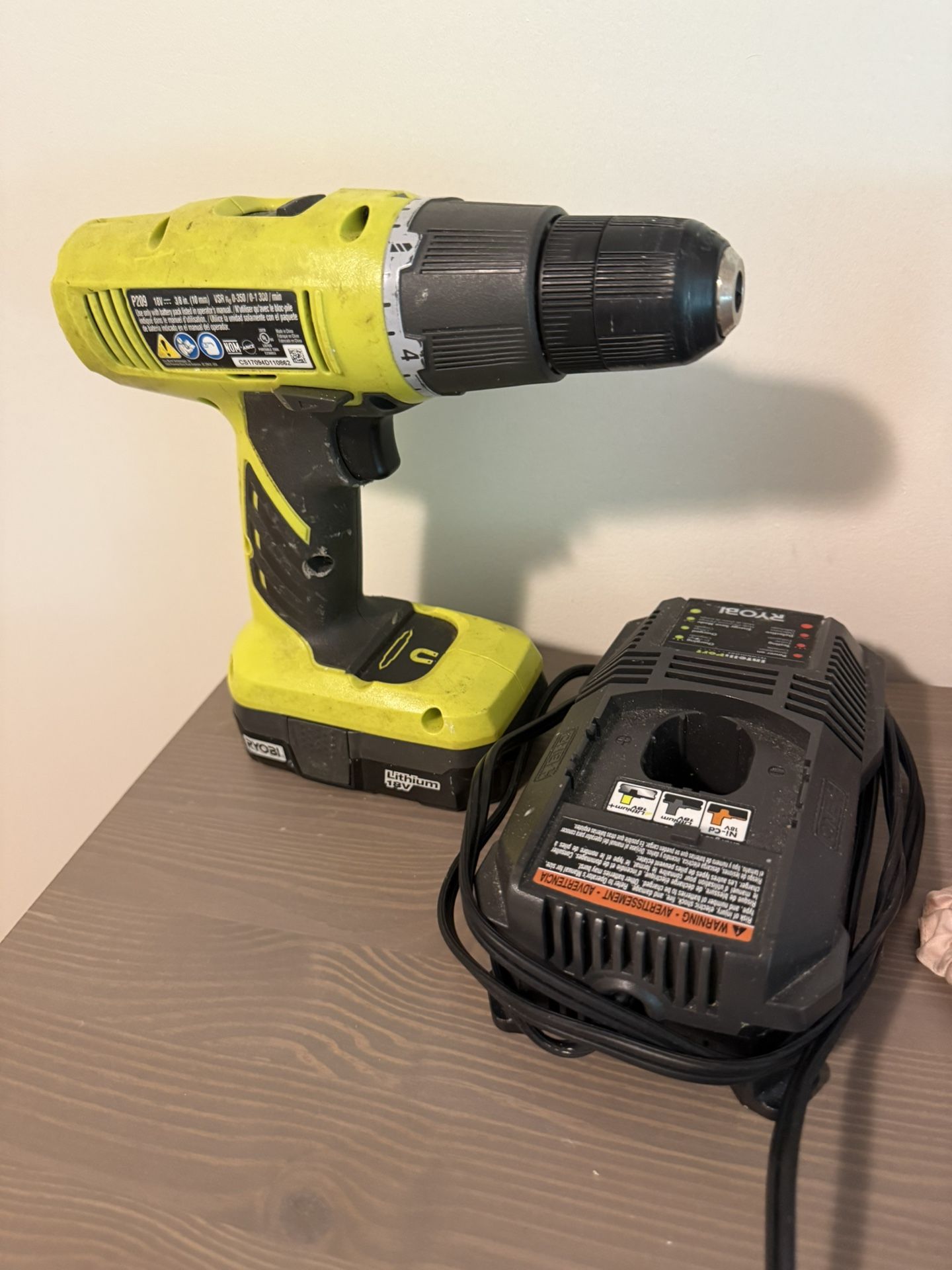 The Ryobi P209 18 V Drill-Driver Bare Tool is a battery operated tool