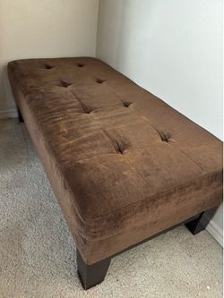 Brown ottoman bench