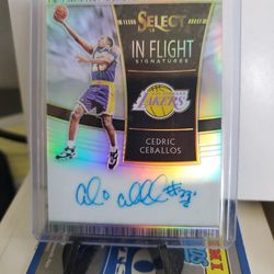 Lakers Cedric Ceballos Certified Autograph Card