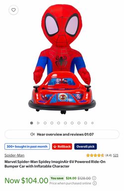 spider-man bumper car