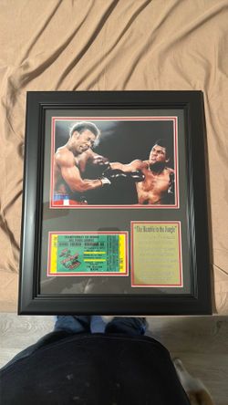 Rumble in the jungle framed 18x12