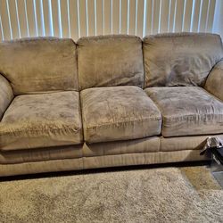 Large tan couch
