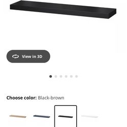 Floating Shelf Black IKEA 