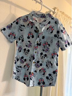 4th of July Mickey & Minnie Boy shirt size 6