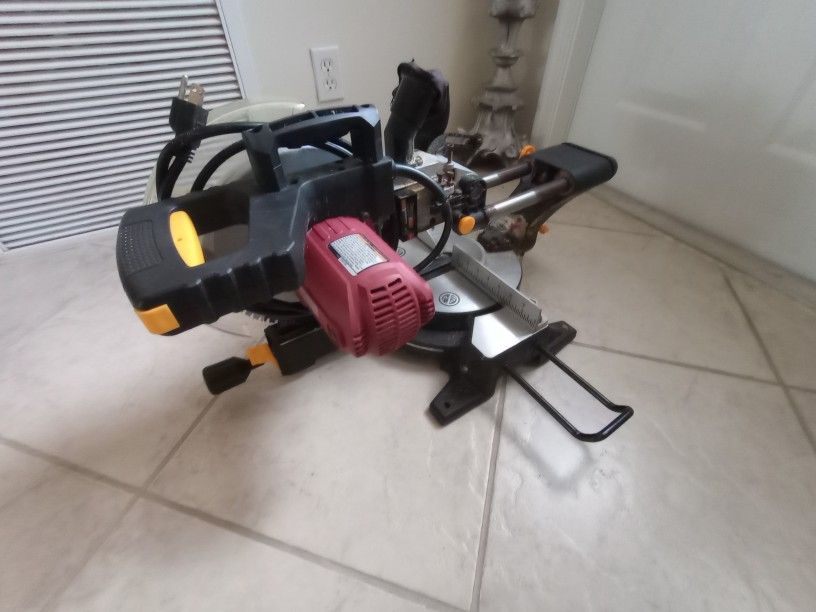 Chicago Electric 10 Inch Sliding Compound Miter Saw Power Tool Construction 