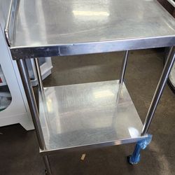 Medical stainless steel  table with wheels