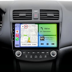 OHREX Car Radio Stereo for Honda Accord 7th 2003 2004 2005 2006 2007, 4Core 2+64G, 5G WiFi, 10'' IPS HD Touch Screen, Wireless CarPlay Android Auto, 1