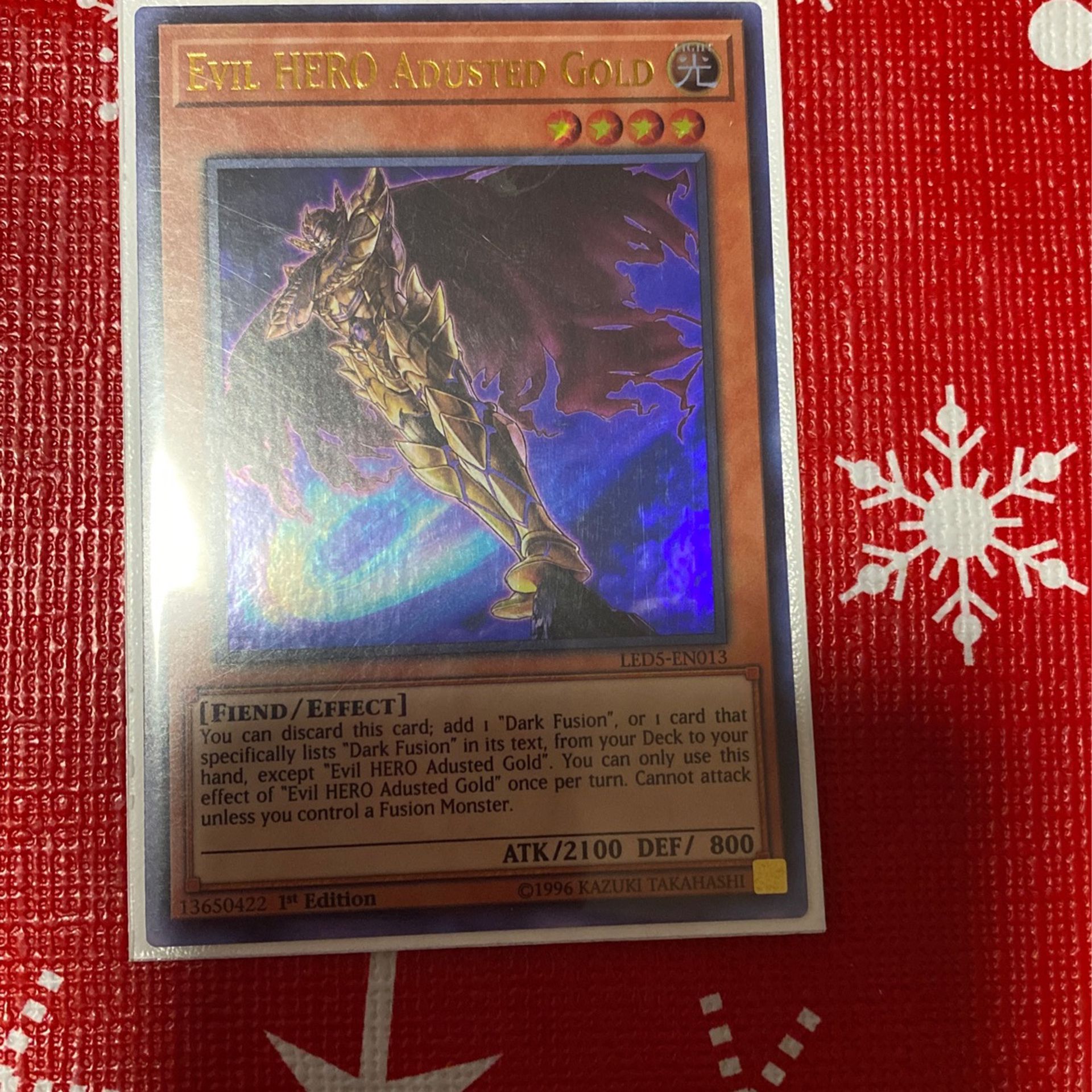 Yugioh Evil Hero Adusted Gold