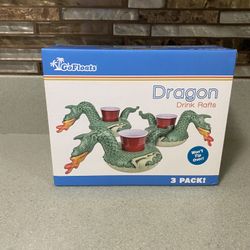 BRAND NEW 3 PIECE DRAGON DRINK RAFTS