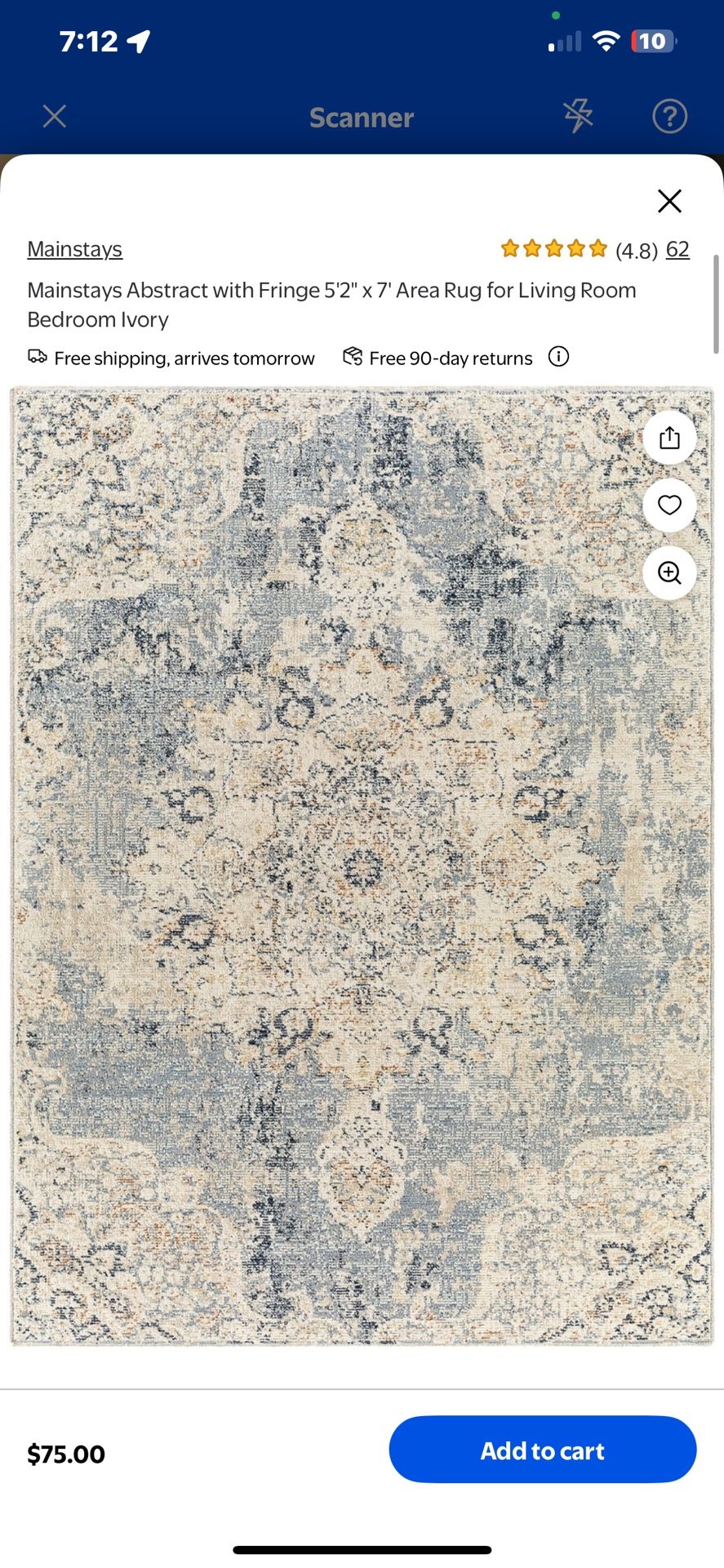 Mainstays Rug 5 X 7
