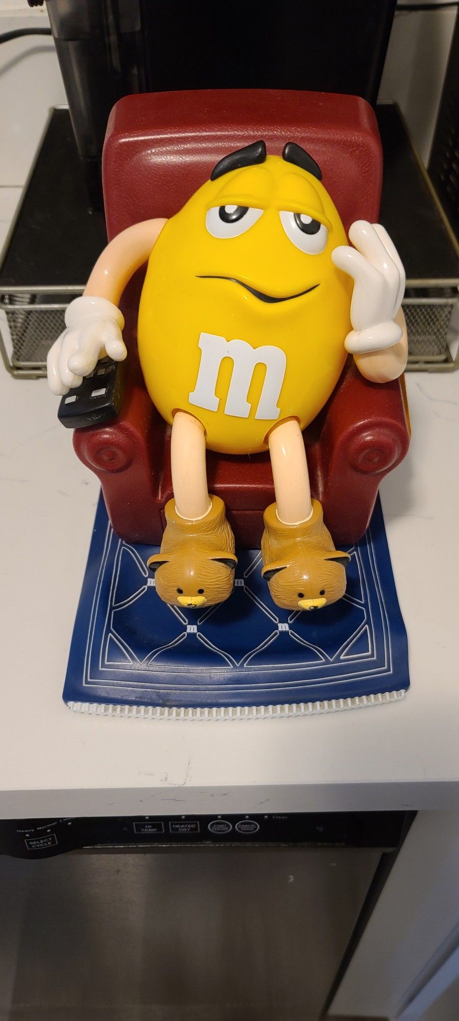 Yellow On Recliner M&m Candy Dispenser