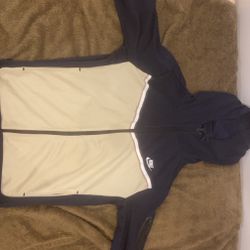 Blue and tan Nike tech fleece sweater size medium good condition