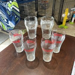 Coca cola Glasses Set Of 6