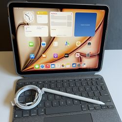 Apple IPad Air 11” ( M2 chip / 2024 Model) 512GB / 1TB with pen, Logitech keyboard & Accessories 