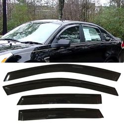 Fits 08-11 Ford Focus Sedan Window Visors Acrylic Rain Guard Wind Deflector 4PC