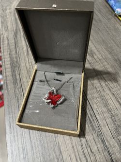 Butterfly Birthstone ‘July’ Pendant Necklace
