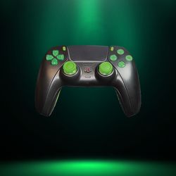 TMR Anti-Drift Black and Green PS5 Controller