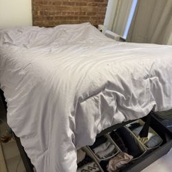 Full Bed Frame With Storage