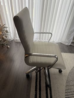 White Leather Office Chair