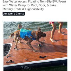 PORTABLE INFLATABLE DOCK. PARTY DOK. PARTY DOCK. INFLATABLE DOCK