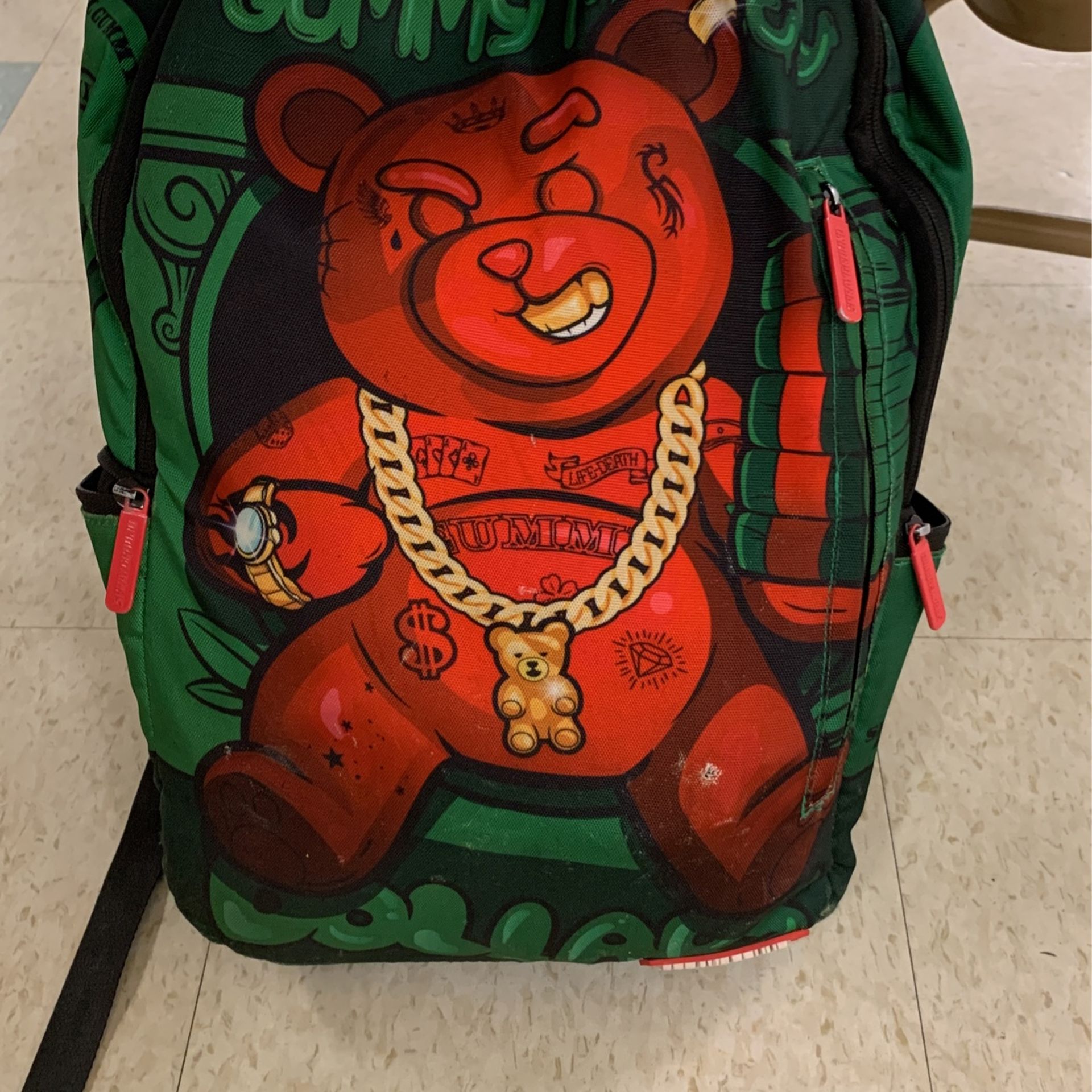 Sprayground green gummy money